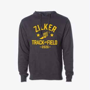 Zilker Elementary School Track and Field Cotton Hoodie Sweatshirt