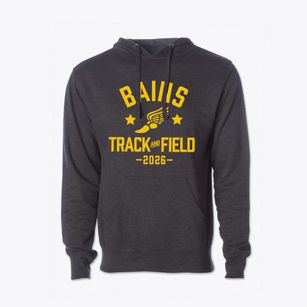 Bains Elementary School Track and Field Cotton Hoodie Sweatshirt