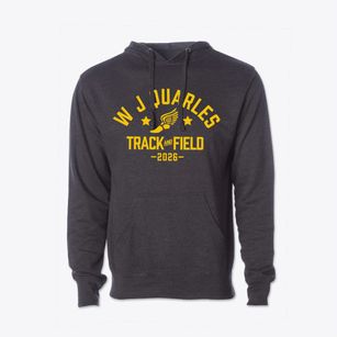 W J Quarles Elementary School Track and Field Cotton Hoodie Sweatshirt