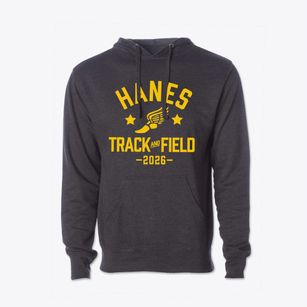 Hanes Middle School Track and Field Cotton Hoodie Sweatshirt