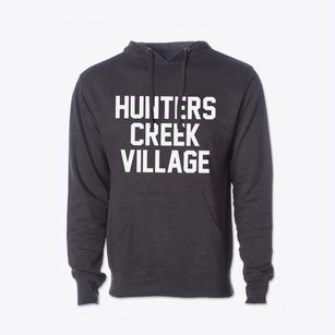 Hunters Creek Village Texas Classic Block Cotton Hoodie Sweatshirt