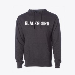 Blacksburg Virginia Classic Block Cotton Hoodie Sweatshirt