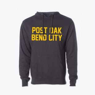 Post Oak Bend City Texas Classic Block Cotton Hoodie Sweatshirt