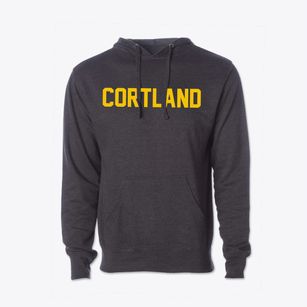 Cortland Nebraska Classic Block Cotton Hoodie Sweatshirt