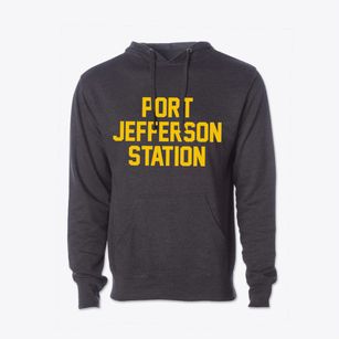 Port Jefferson Station New York Classic Block Cotton Hoodie Sweatshirt