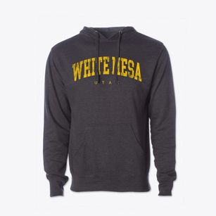 White Mesa Utah Urban Vibe Cotton Hoodie Sweatshirt