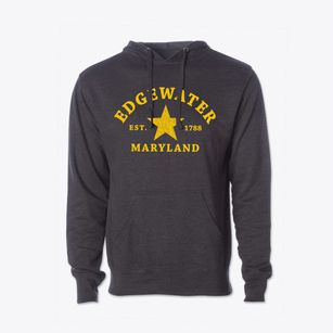 Edgewater Maryland Star Cotton Hoodie Sweatshirt