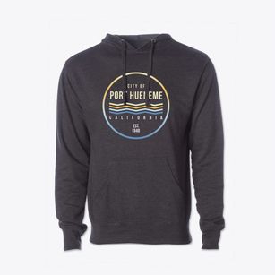 Port Hueneme California Color Fade Cotton Hoodie Sweatshirt