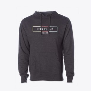 Deer Island Oregon Artbox Cotton Hoodie Sweatshirt
