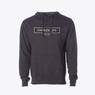 Charles City Virginia Artbox Cotton Hoodie Sweatshirt