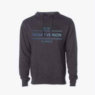 Mount Vernon Illinois Horizon Cotton Hoodie Sweatshirt