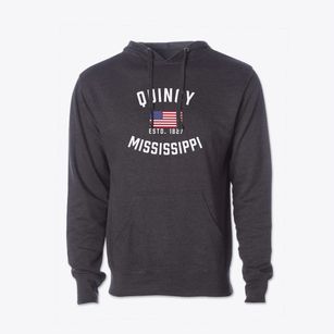 Quincy Mississippi Patriot Cotton Hoodie Sweatshirt