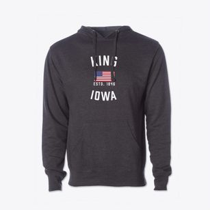 King Iowa Patriot Cotton Hoodie Sweatshirt