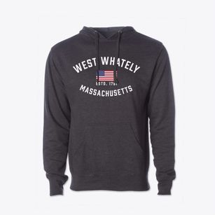 West Whately Massachusetts Patriot Cotton Hoodie Sweatshirt