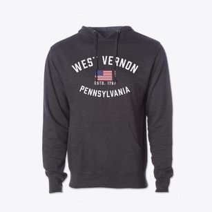 West Vernon Pennsylvania Patriot Cotton Hoodie Sweatshirt