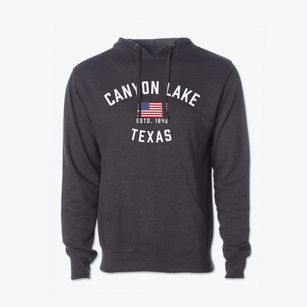 Canyon Lake Texas Patriot Cotton Hoodie Sweatshirt