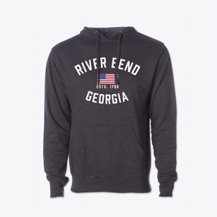 River Bend Georgia Patriot Cotton Hoodie Sweatshirt