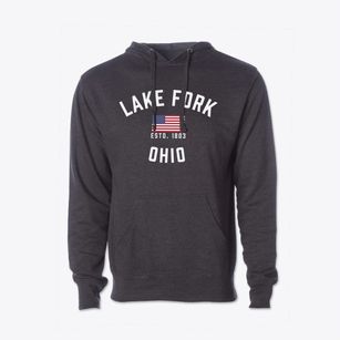 Lake Fork Ohio Patriot Cotton Hoodie Sweatshirt