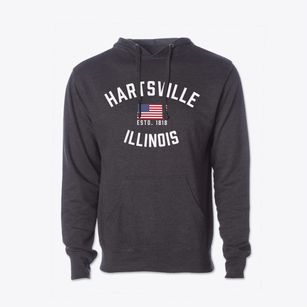 Hartsville Illinois Patriot Cotton Hoodie Sweatshirt