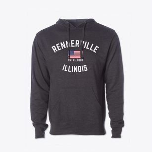 Rennerville Illinois Patriot Cotton Hoodie Sweatshirt