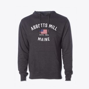 Abbotts Mill Maine Patriot Cotton Hoodie Sweatshirt