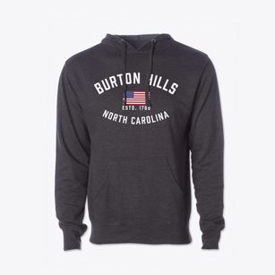 Burton Hills North Carolina Patriot Cotton Hoodie Sweatshirt