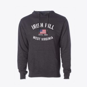 Irish Hill West Virginia Patriot Cotton Hoodie Sweatshirt
