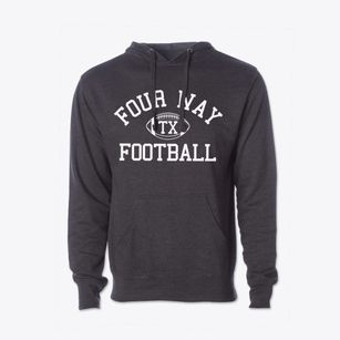 Four Way Texas Football Cotton Hoodie Sweatshirt
