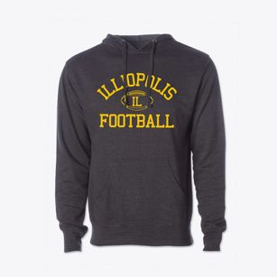 Illiopolis Illinois Football Cotton Hoodie Sweatshirt