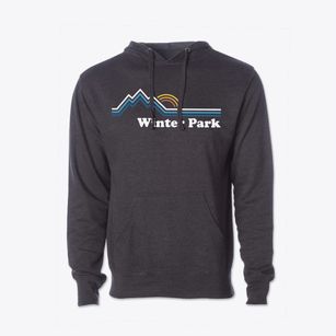 Winter Park Colorado Mountain View Cotton Hoodie Sweatshirt