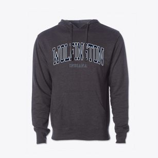 Wolfington Indiana Traditional Cotton Hoodie Sweatshirt