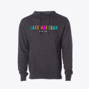 Lake Mohegan New York Color Pop Cotton Hoodie Sweatshirt