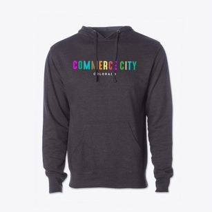 Commerce City Colorado Color Pop Cotton Hoodie Sweatshirt