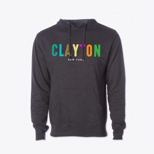 Clayton New York Color Pop Cotton Hoodie Sweatshirt