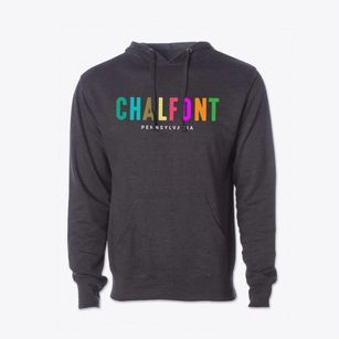 Chalfont Pennsylvania Color Pop Cotton Hoodie Sweatshirt