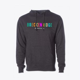 Breckenridge Minnesota Color Pop Cotton Hoodie Sweatshirt