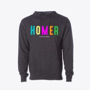 Homer Louisiana Color Pop Cotton Hoodie Sweatshirt