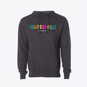 Simpsonville Kentucky Color Pop Cotton Hoodie Sweatshirt