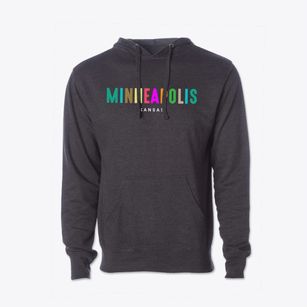 Minneapolis Kansas Color Pop Cotton Hoodie Sweatshirt
