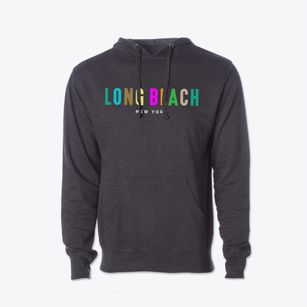 Long Beach New York Color Pop Cotton Hoodie Sweatshirt