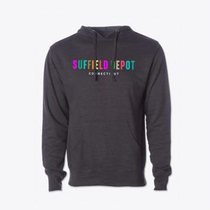 Suffield Depot Connecticut Color Pop Cotton Hoodie Sweatshirt