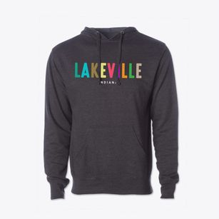 Lakeville Indiana Color Pop Cotton Hoodie Sweatshirt