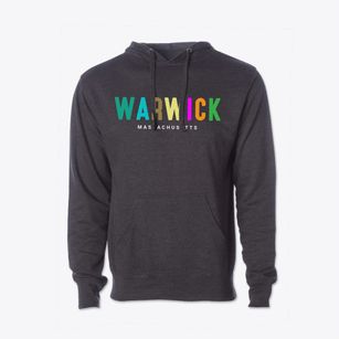 Warwick Massachusetts Color Pop Cotton Hoodie Sweatshirt