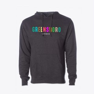 Greensboro Vermont Color Pop Cotton Hoodie Sweatshirt