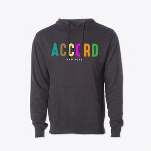 Accord New York Color Pop Cotton Hoodie Sweatshirt