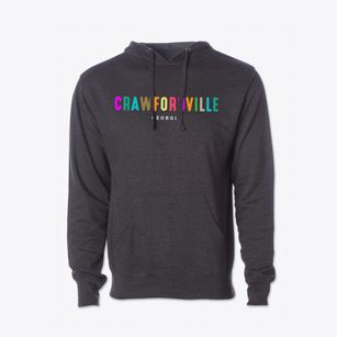 Crawfordville Georgia Color Pop Cotton Hoodie Sweatshirt