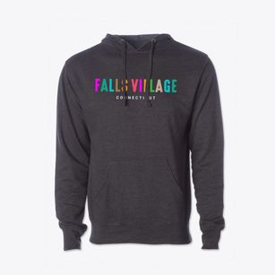 Falls Village Connecticut Color Pop Cotton Hoodie Sweatshirt