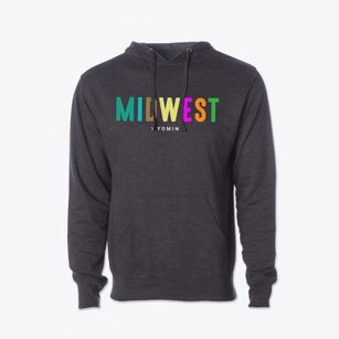 Midwest Wyoming Color Pop Cotton Hoodie Sweatshirt