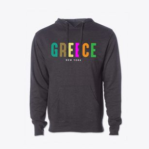 Greece New York Color Pop Cotton Hoodie Sweatshirt