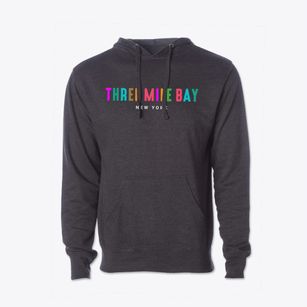 Three Mile Bay New York Color Pop Cotton Hoodie Sweatshirt